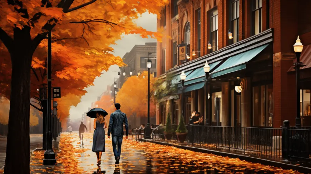 Nashville street during autumn